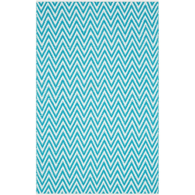 Montauk MTK812 Hand Woven Area Rug - Turquoise/Ivory - 3'x5' - Safavieh.