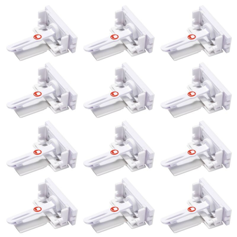 Safety 1st Secure-to-Explore Adhesive Locks - White - 12pk