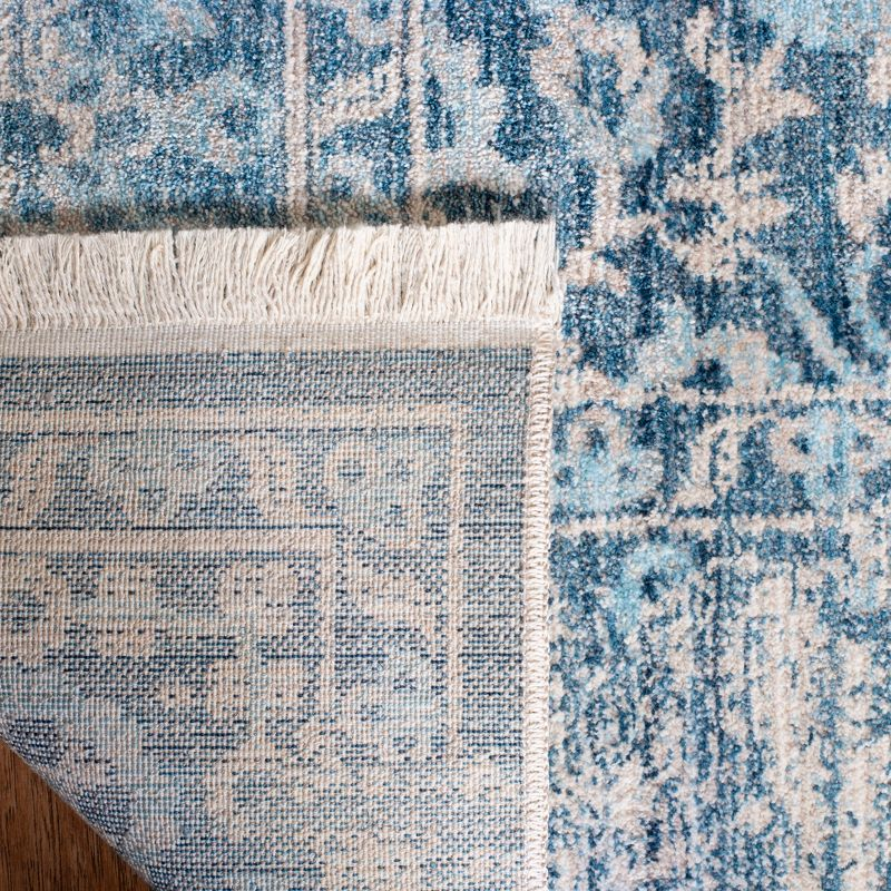 Vintage Persian VTP484 Power Loomed Runner Rug - Blue/Ivory - 2'2"x12' - Safavieh.