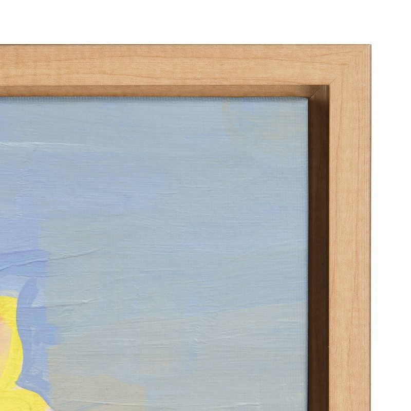23" x 33" Sylvie April Morning Framed Canvas by Kate Aurelia Holloway Natural - Kate & Laurel All Things Decor