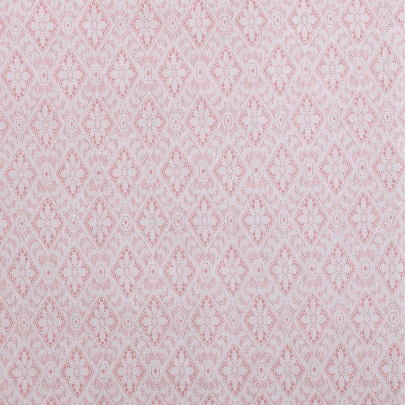 Betsey Johnson Diamond Lace 100% Cotton Percale- 4 Piece- Sheet Set  Pink- King