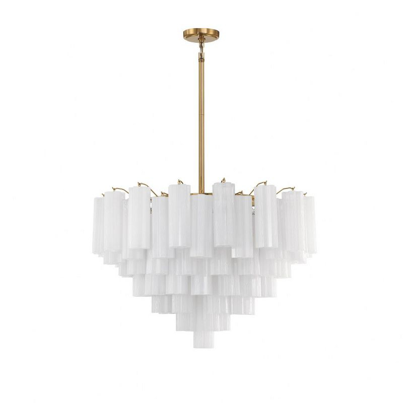 Crystorama Lighting Addis 16 - Light Chandelier in  Aged Brass