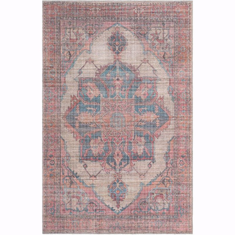 Unique Loom 5' 3 x 8' 0 Nostalgia  Ella Machine Washable Antique Beige Area Rug