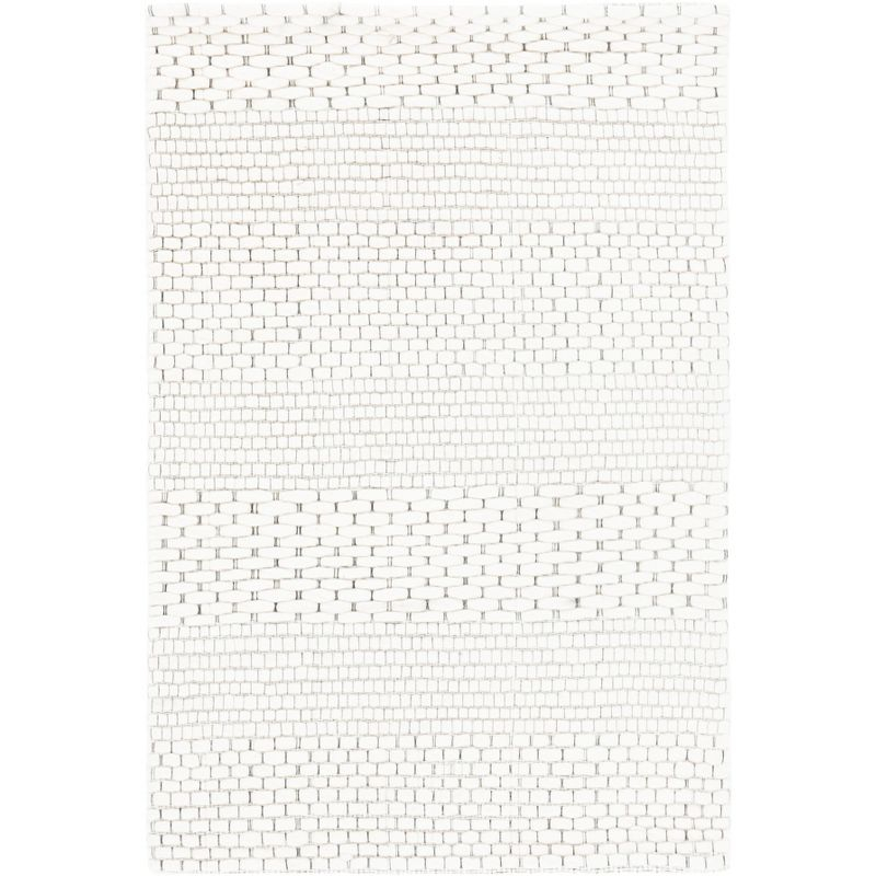 Marbella MRB207 Hand Woven Indoor Accent Rug - Light Grey/Ivory - 3'x5' - Safavieh