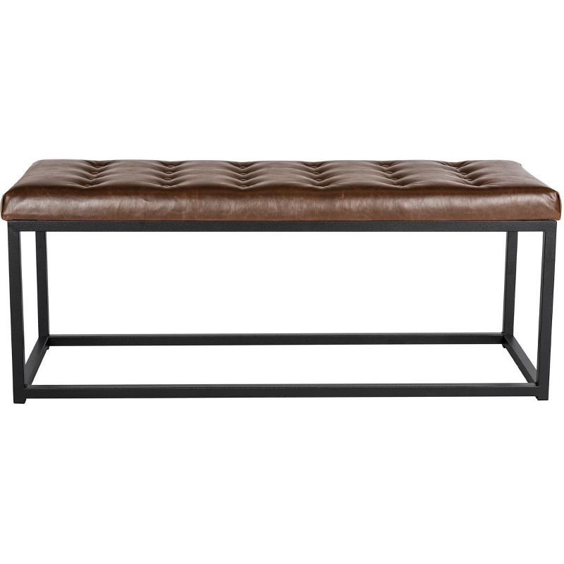 Reynolds Bench - Brown/Black - Safavieh
