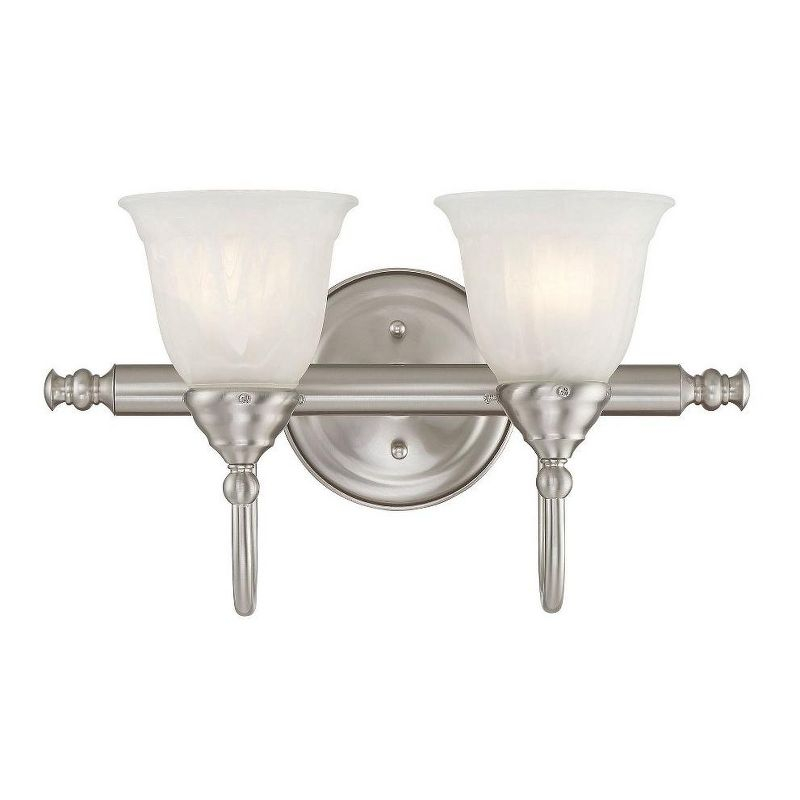 Savoy House Brunswick 2 - Light Vanity in  Satin Nickel
