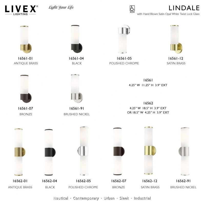 Livex Lighting Lindale 1 - Light Sconce in  Black