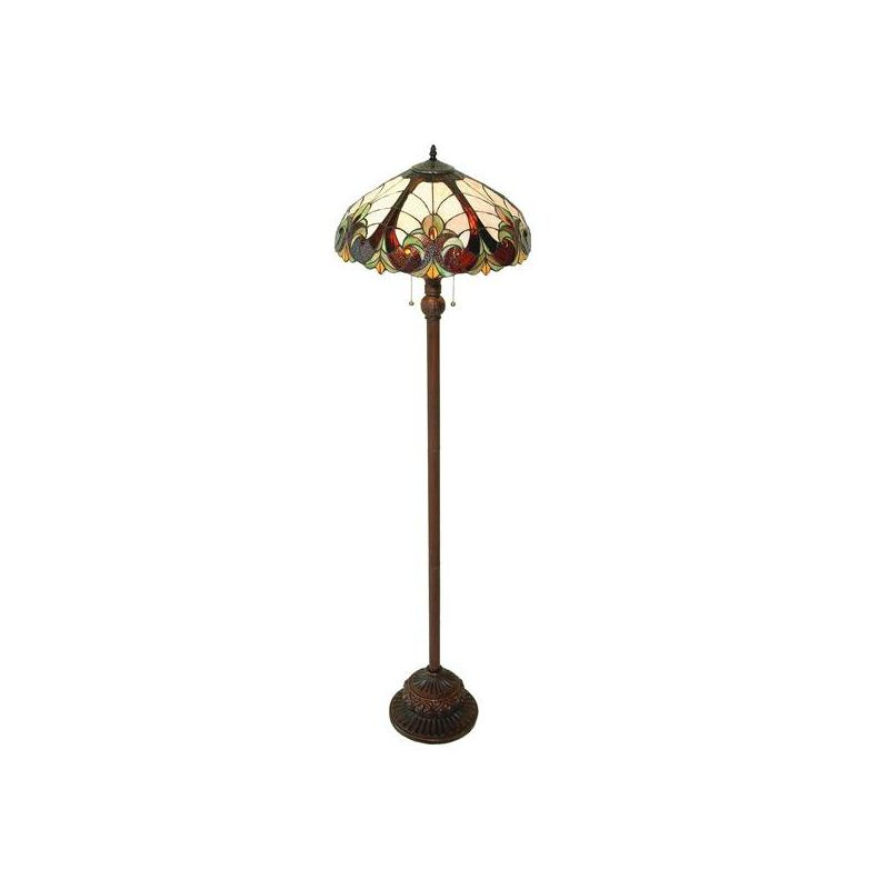Chloe Lighting Liaison Tiffany-style 2 Light Victorian Floor Lamp 18" Shade