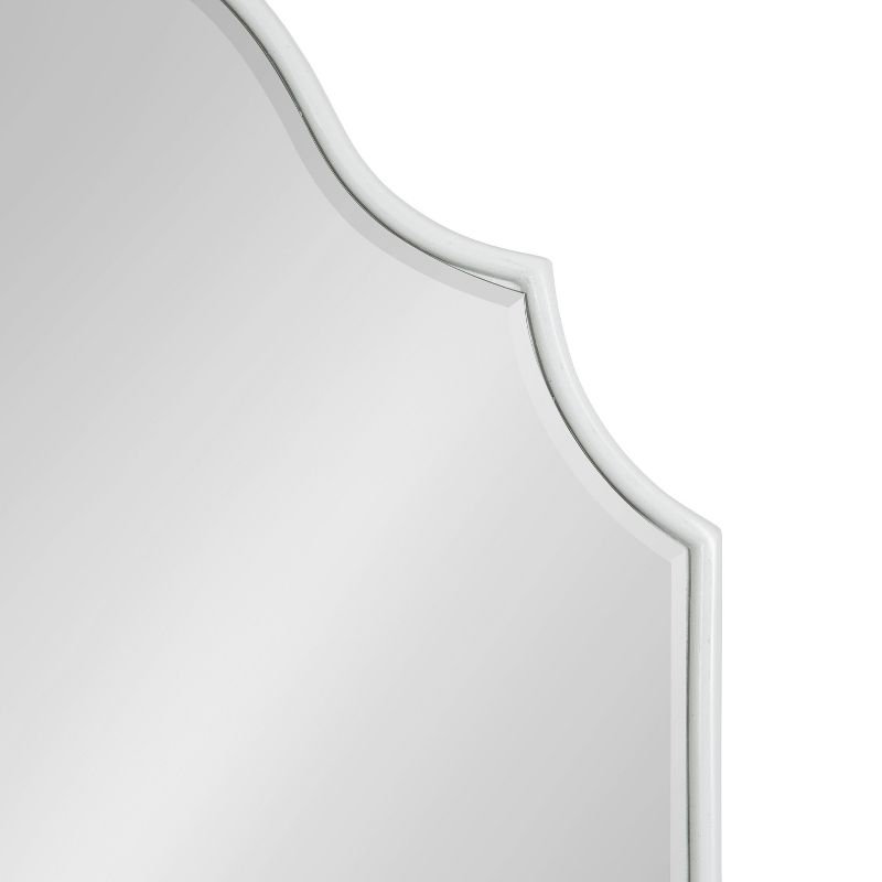 Kate and Laurel Leanna Framed Arch Wall Mirror, 20x30, White