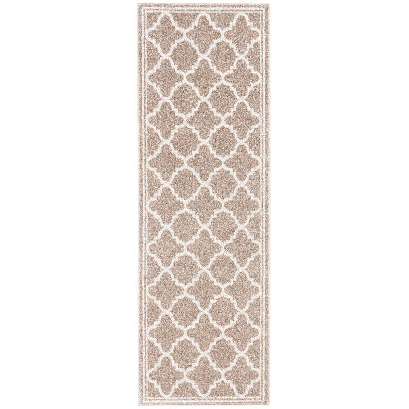 Amherst AMT422 Power Loomed Indoor Runner Rug - Wheat/Beige - 2'3"x7' - Safavieh