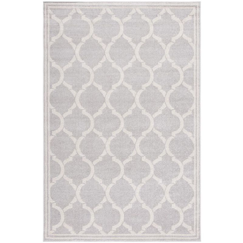 Amherst AMT415 Power Loomed Indoor Area Rug - Light Grey/Ivory - 5'3"x8' - Safavieh