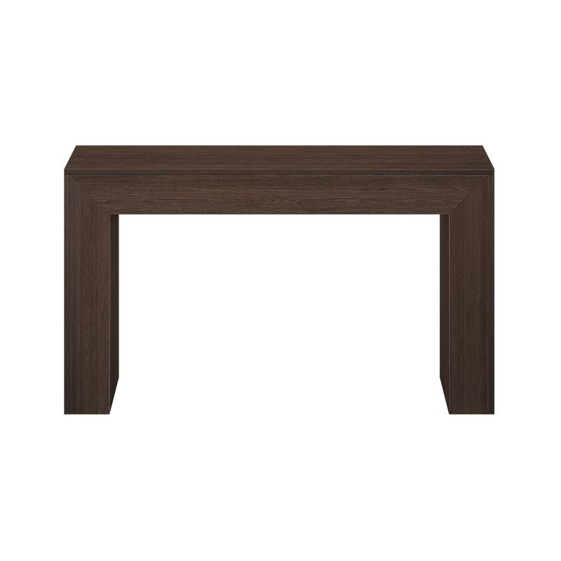 Plank+Beam Grand Console table, 56" Solid Wood Modern Sofa Table, Entryway Table for Hallway, Behind the Couch, Living Room, Foyer, Walnut Wirebrush