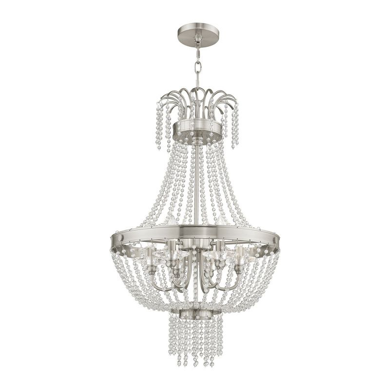 Livex Lighting Valentina 6 - Light Chandelier in  Brushed Nickel