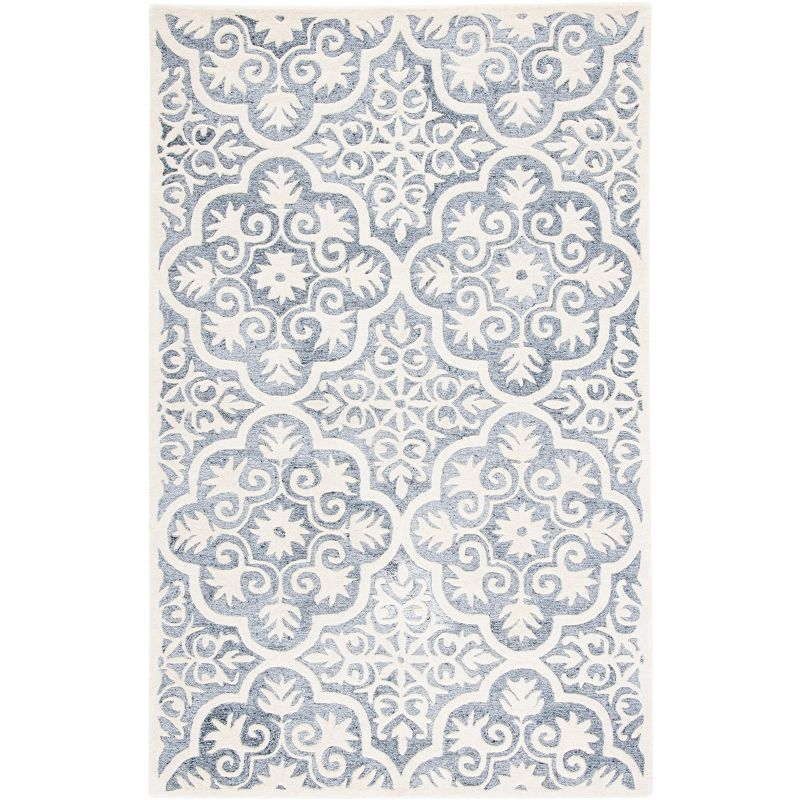 Metro MET859 Hand Tufted Indoor Area Rug - Light Blue/Ivory - 4'x6' - Safavieh