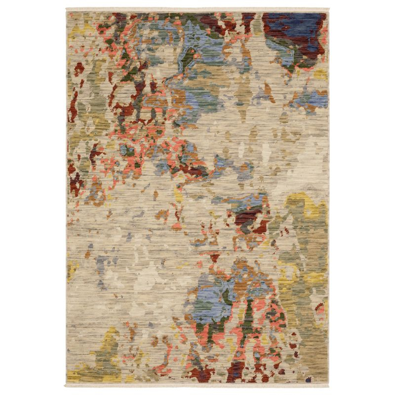 Oriental Weavers Soleri SOL09 Beige/ Multi Indoor Area Rug - 2'6" x 12'