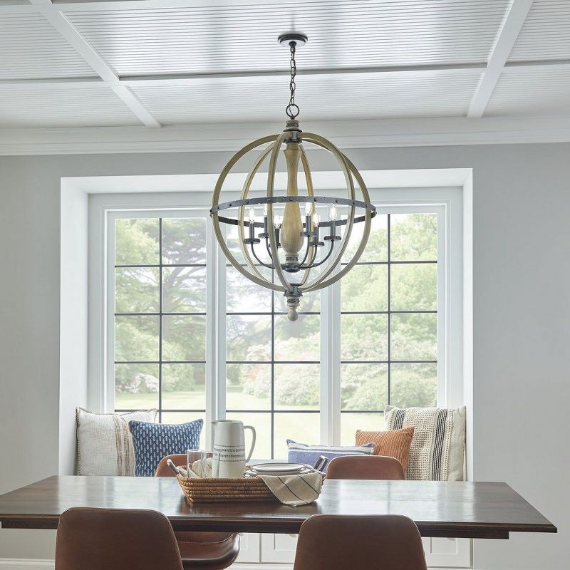 Kichler Lighting Evan 6 - Light Chandelier in  Distressed Antique Gray