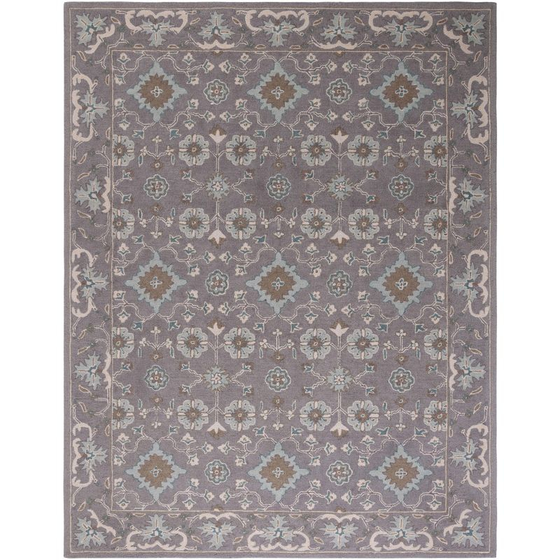 Blossom BLM218 Hand Tufted Area Rug - Grey - 8'x10' - Safavieh.