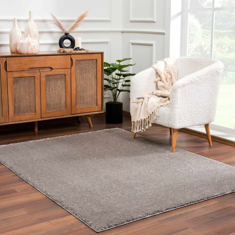 Hauteloom Rectangle Area Rug  Gray