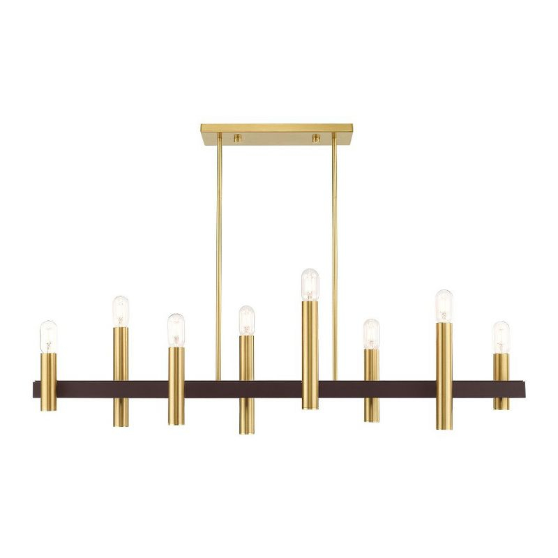 Livex Lighting Helsinki 8 - Light Chandelier in  Satin Brass/Bronze