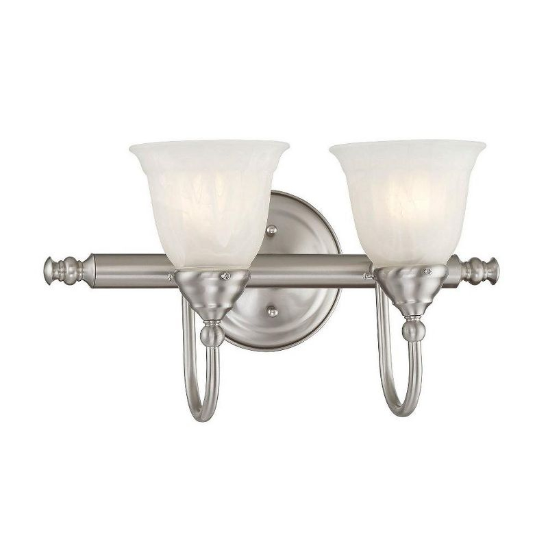 Savoy House Brunswick 2 - Light Vanity in  Satin Nickel