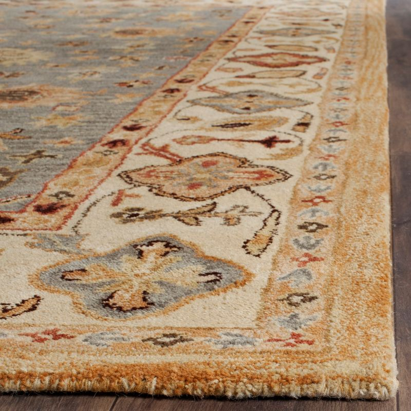 Antiquity AT847 Hand Tufted Indoor Accent Rug - Blue/Ivory - 3'x5' - Safavieh