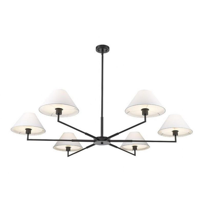 Z-Lite Leila 6 - Light Chandelier in  Matte Black