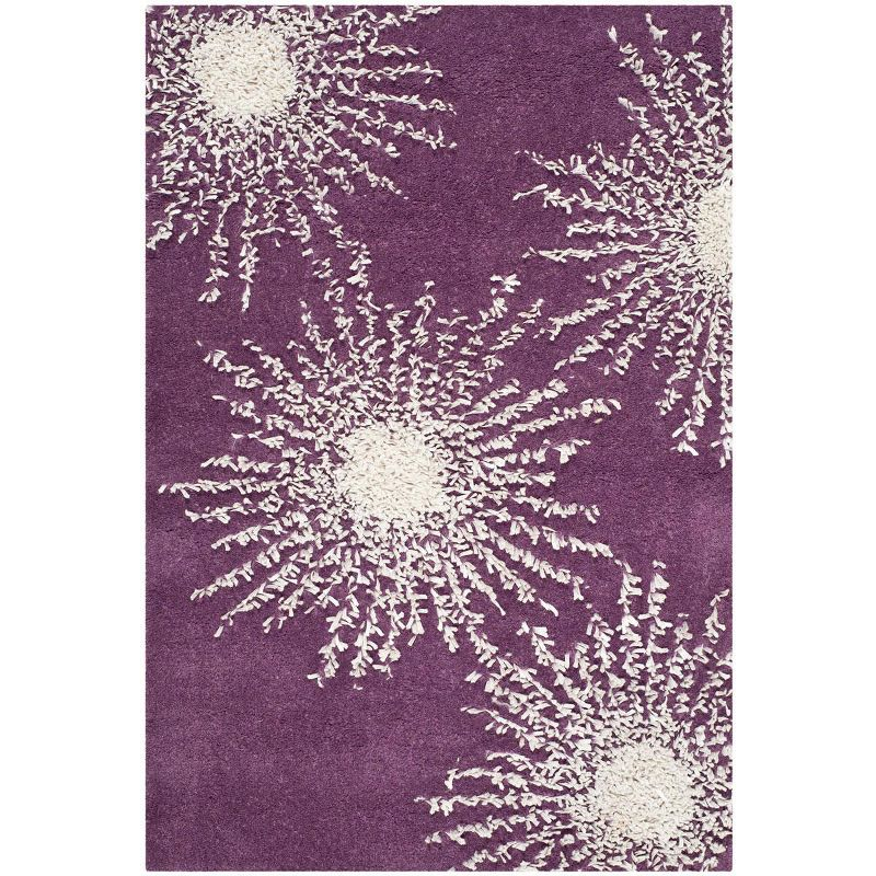 Soho SOH712 Hand Tufted Indoor Accent Rug - Purple/Ivory - 2'x3' - Safavieh.