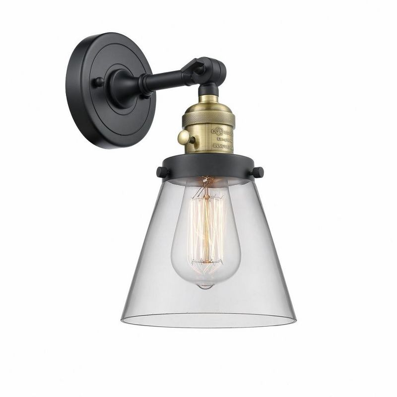 Innovations Lighting Cone 1 - Light Sconce in  Black Antique Brass