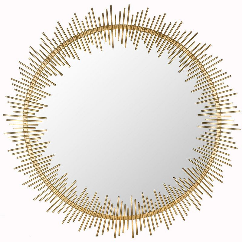 Sunray Circle Mirror - Antique Gold - Safavieh