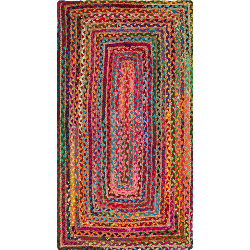 Cape Cod CAP202 Woven Indoor Area Rug - Red/Multi - 2'3"x5' - Safavieh