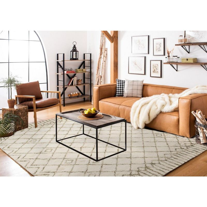 Casablanca CSB894 Hand Tufted Indoor Area Rug - Ivory/Green - 10'x14' - Safavieh