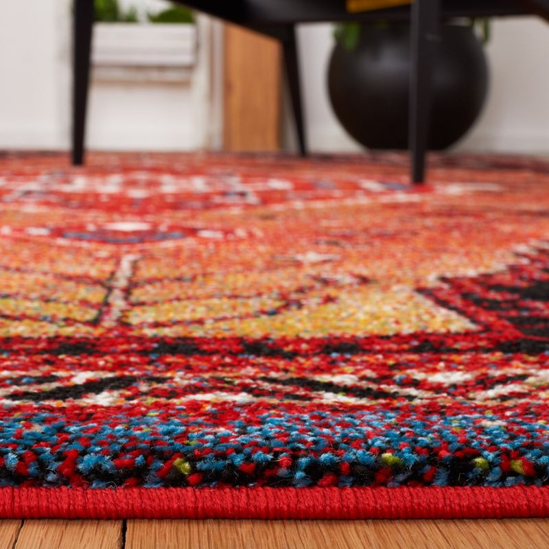 Vintage Hamadan VTH201 Power Loomed Area Rug - Orange/Red - 5'3"x7'6" - Safavieh.