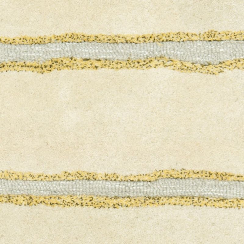 Martha Stewart Chalk Stripe - MSR3617 - Indoor Hand Tufted Area Rugs - B Wheat F Bge - 9'6"x13'6"