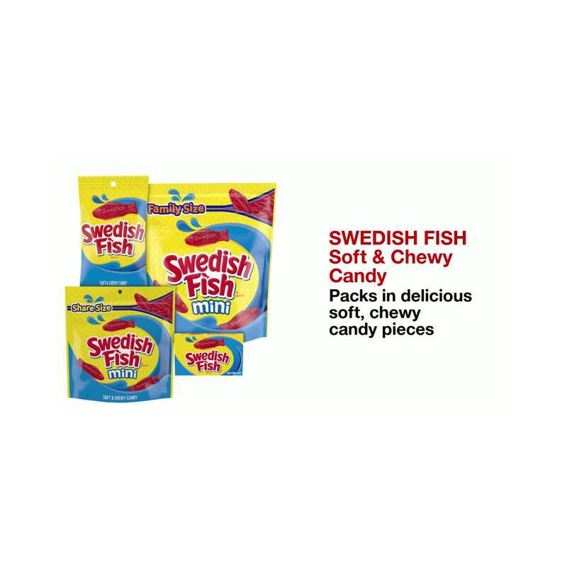 Swedish Fish Soft & Chewy Candy Red - 5lbs