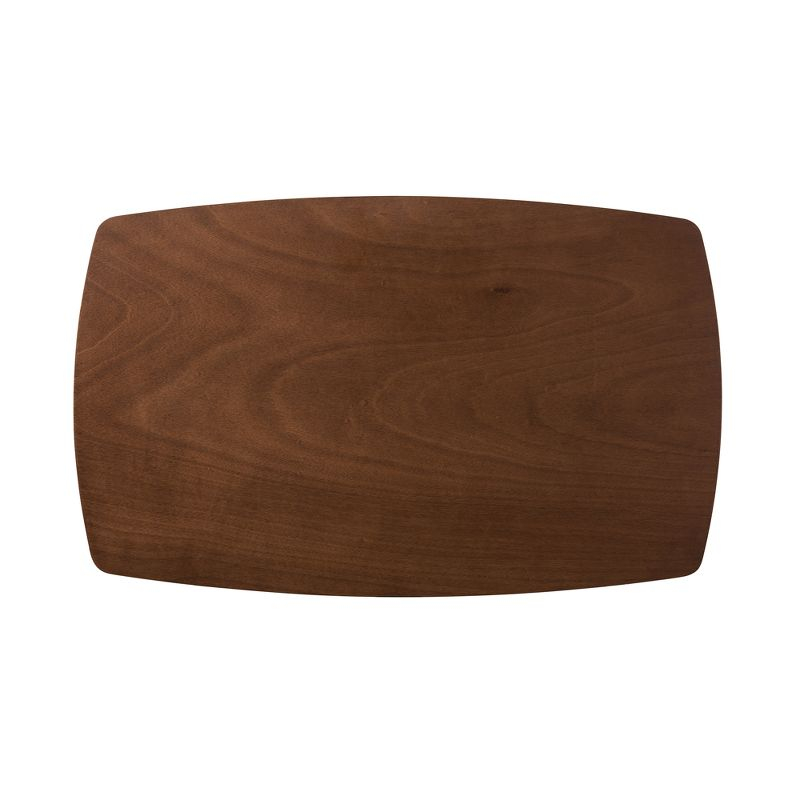 5pc Hadrea Mid Century Modern Dining Set with Foam Padded Chairs - Baxton Studio