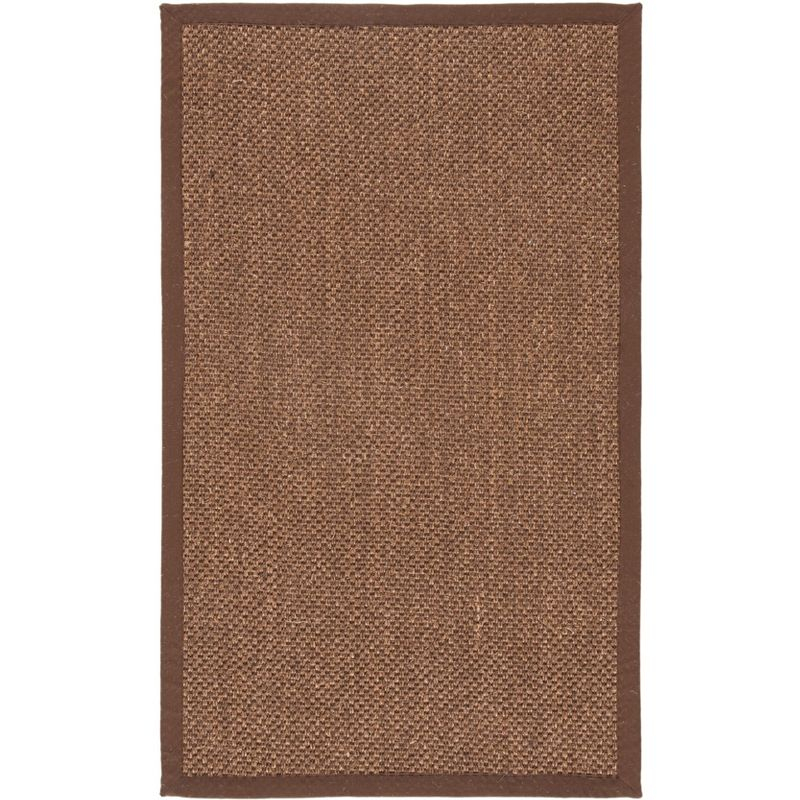 Natural Fiber NF443 Power Loomed Area Rug - Brown/Brown - 3'x5' - Safavieh.