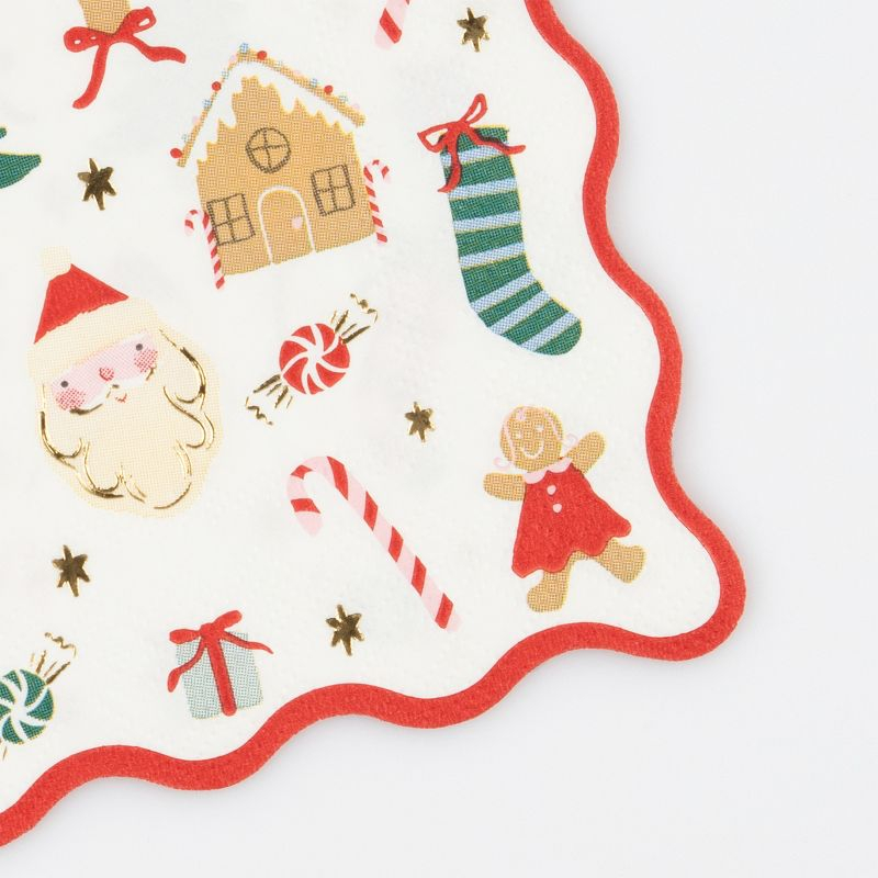 Meri Meri Jolly Christmas Small Napkins (Pack of 16)