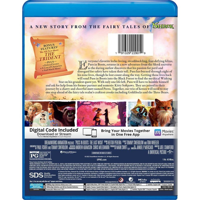 Puss in Boots the Last Wish (Blu-ray)