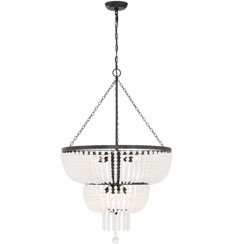 Crystorama Lighting Rylee 8 - Light Chandelier in  Matte Black