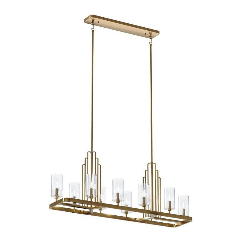 Kichler Lighting Kimrose 10 - Light Chandelier in  Brushed Natural Brass