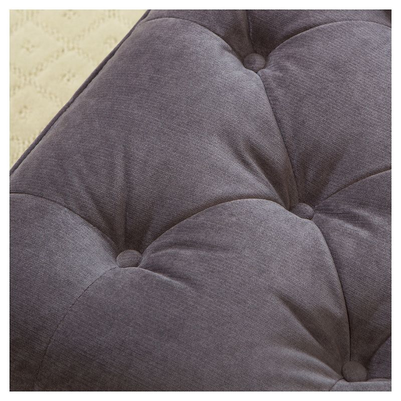 Jeremy Tufted Ottoman Gray - Christopher Knight Home