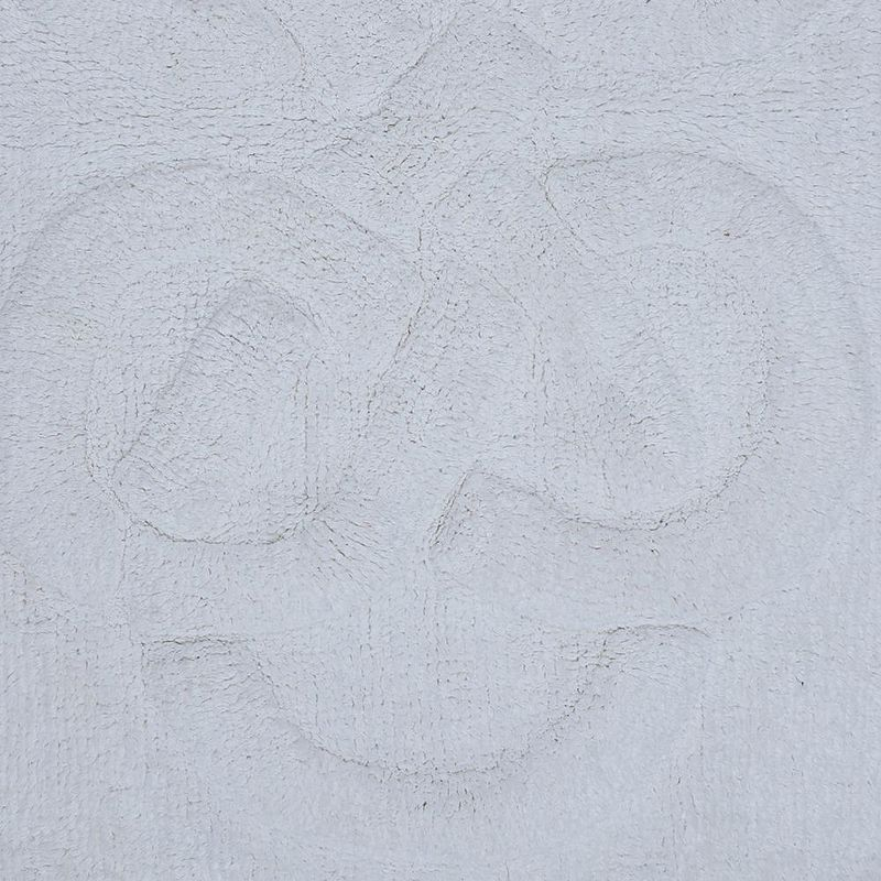 Knightsbridge Tuft Twisted 220 GSF Non Skid Back Bath Rug 17 x 24 - White