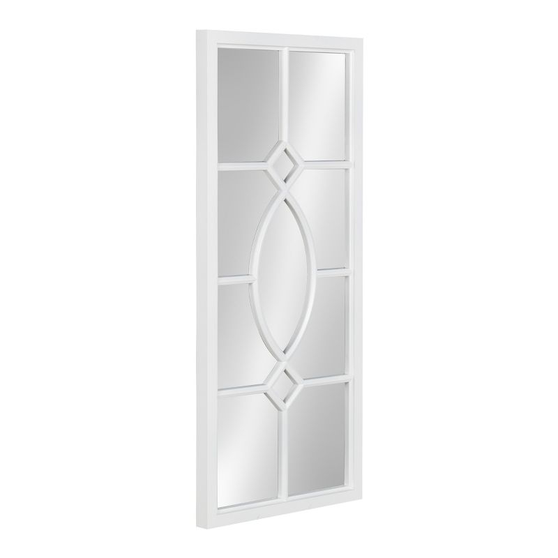 13" x 30" Cassat Framed Wall Accent Mirror White - Kate and Laurel