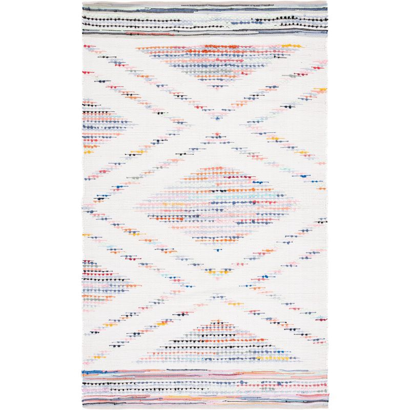 Montauk MTK816 Hand Woven Area Rug - Ivory/Black - 5'x8' - Safavieh.