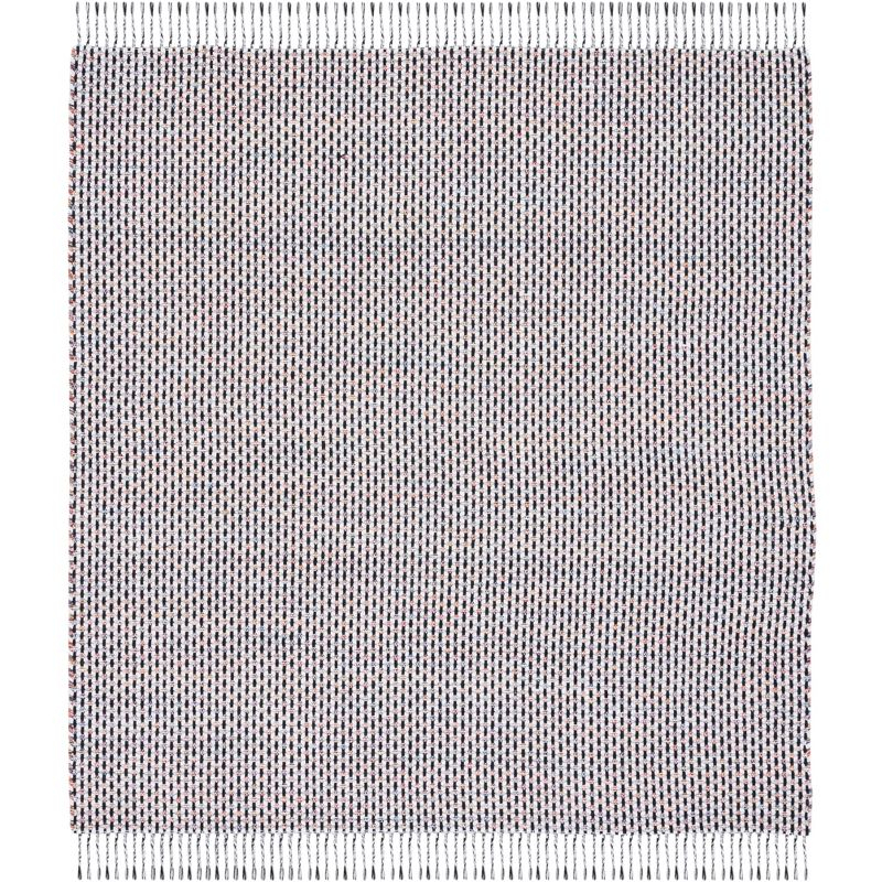 Montauk MTK475 Power Loomed Area Rug - Ivory/Black - 6'x6' - Safavieh.