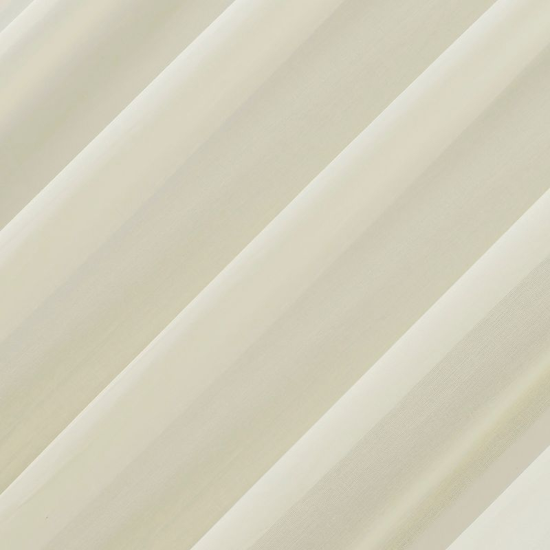 50"x96" Archaeo Sheer 100% Cotton Curtain Panel Cream