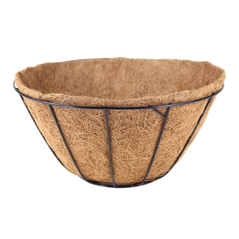 Pride Garden Products Grower Hanging Baskets with AquaSav Smart Coco Liner, 14in