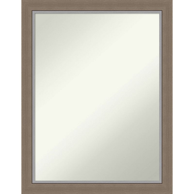 21"x27" Eva Narrow Wall Mirror for Bathroom, Modern Style - Amanti Art: Includes Mounting Hardware