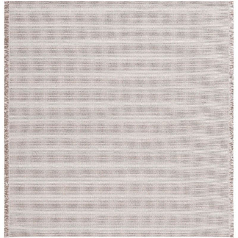 Augustine AGT501 Machine Made Indoor Area Rug - Ivory/Taupe - 6'-4"x6'-4" - Safavieh