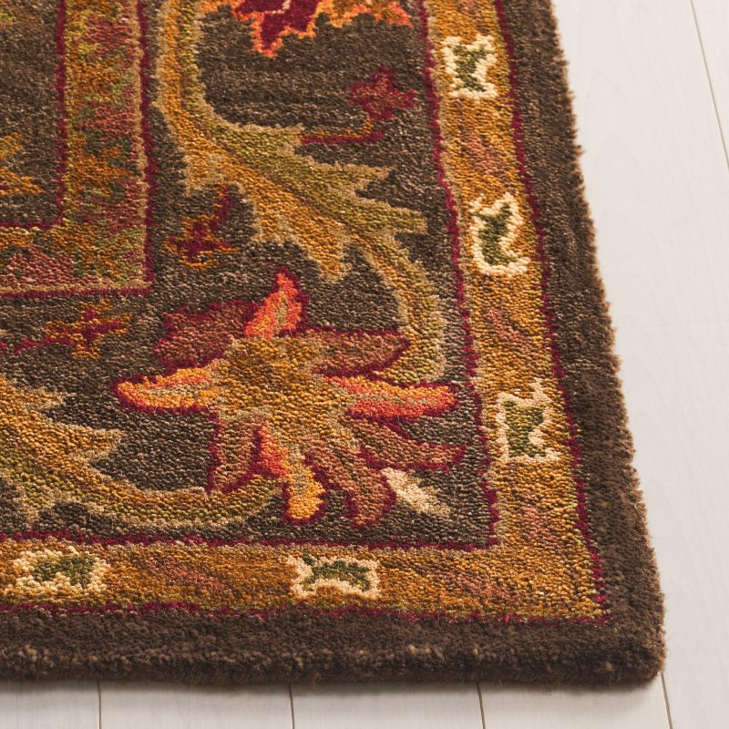 Antiquity AT52 Hand Tufted Indoor Accent Rug - Green/Gold - 3'x5' - Safavieh